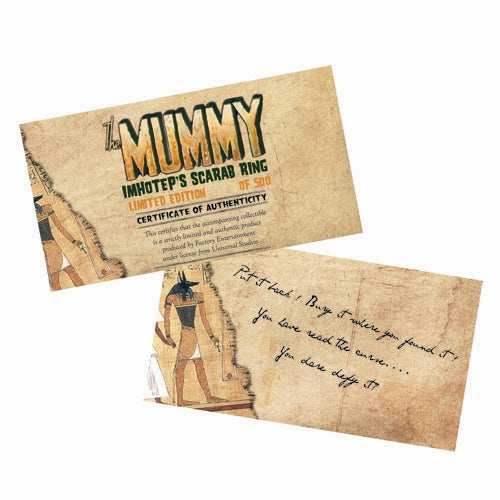 Universal Monsters - The Mummy Ring Limited Edition Prop Replica