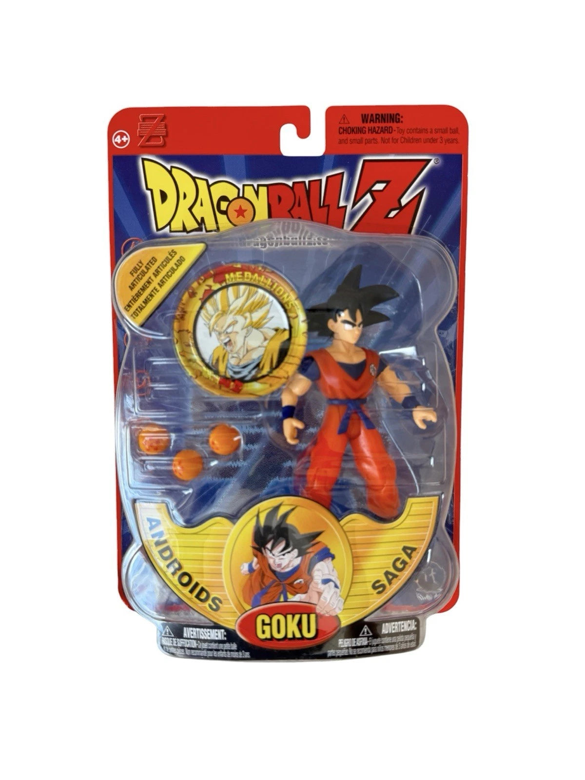 Dragon Ball Z Goku Androids Saga Action Figure - Irwin Toys Medallions