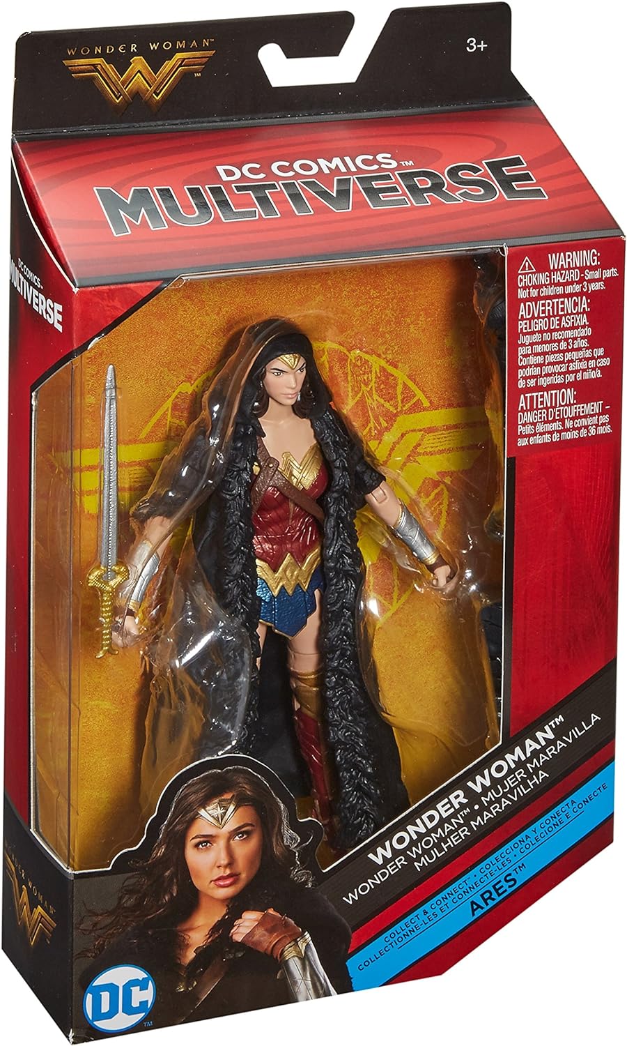 DC Comics Multiverse Wonder Woman Caped Figure, 6"