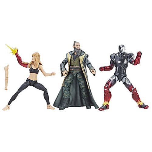 Marvel Legends Cinematic Universe 10th Anniversary Iron Man 3 Pepper Potts, Iron Man, and Mandarin 6-Inch Action Figures