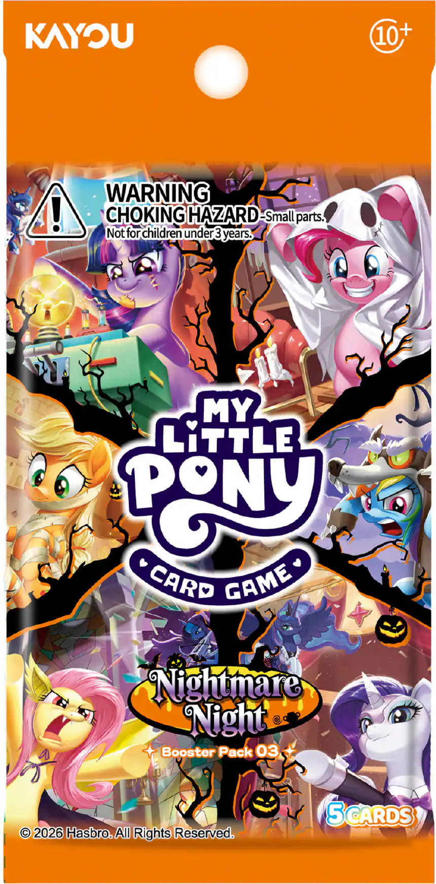 My Little Pony Trading Card Game Nightmare Night Display of 20 Packs