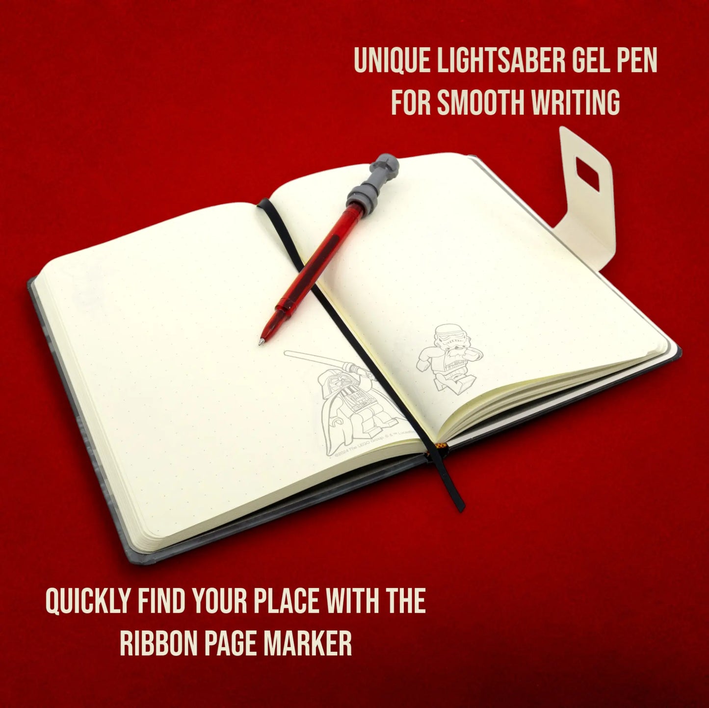 LEGO® Star Wars™ Dotted Notebook with Lightsaber™ Gel Pen - Darth Vader™