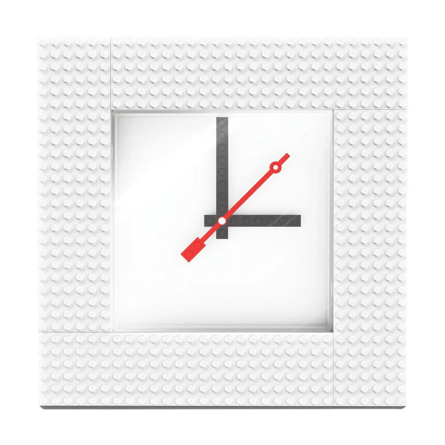LEGO® Time by IQHK MOC Wall Clock 6x24 White