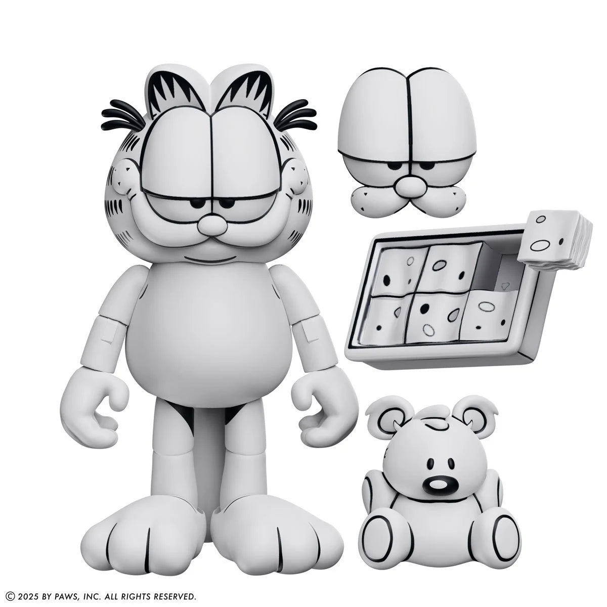 Garfield Black and White Daily Comic Strip Action Figure - Entertainment Earth Exclusive