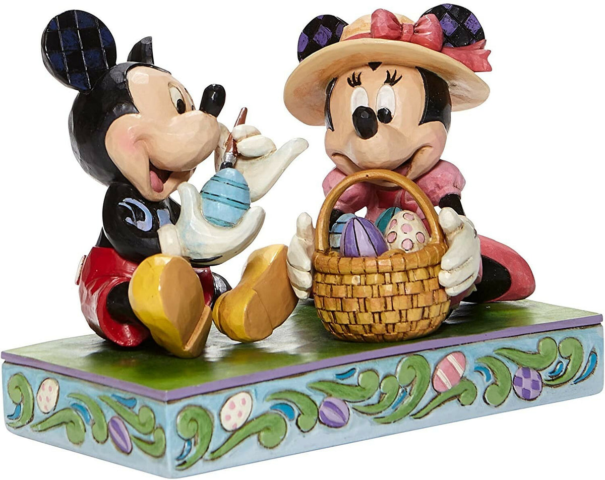 Enesco Jim Shore Disney Traditions Mickey and Minnie Easter