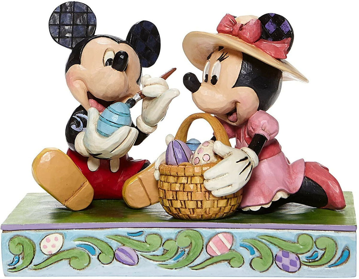 Enesco Jim Shore Disney Traditions Mickey and Minnie Easter