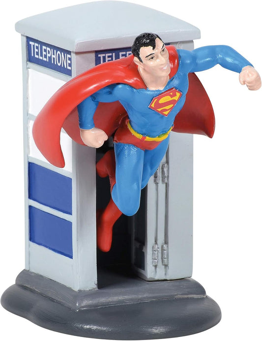 Department 56 DC Comics Superman Phone Booth Figurine -RETIRED