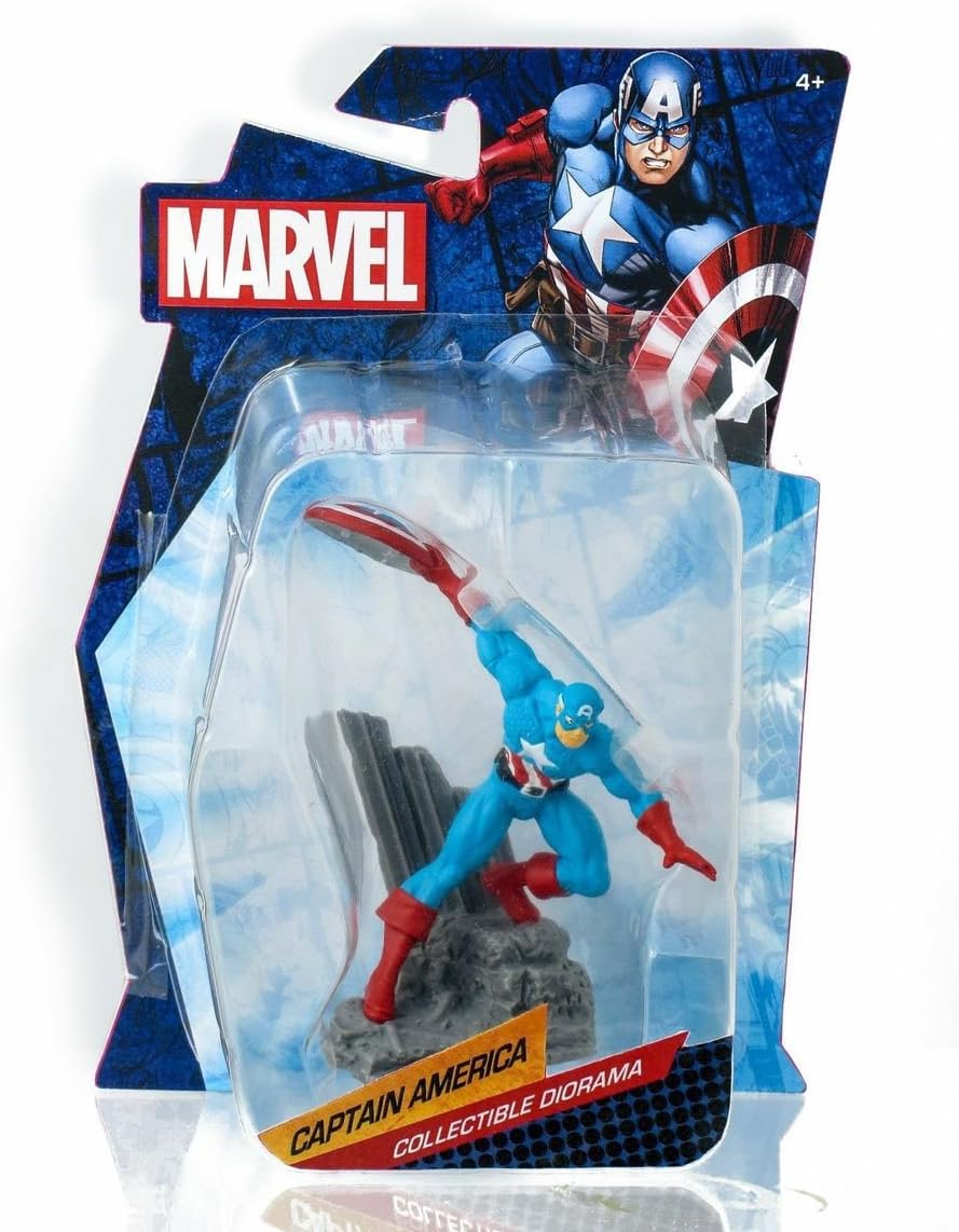 Marvel Comics Captain America 3″ Tall Collectible Diorama