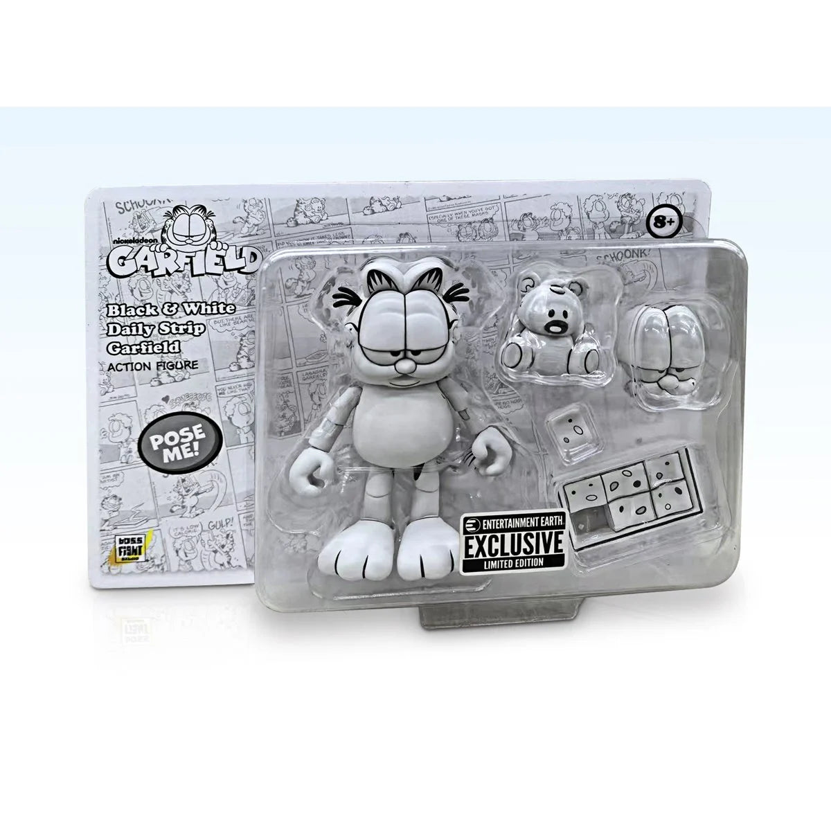 Garfield Black and White Daily Comic Strip Action Figure - Entertainment Earth Exclusive