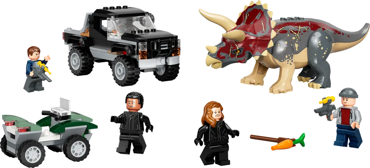 76950 Jurassic World Triceratops Pickup Truck Ambush - Retired