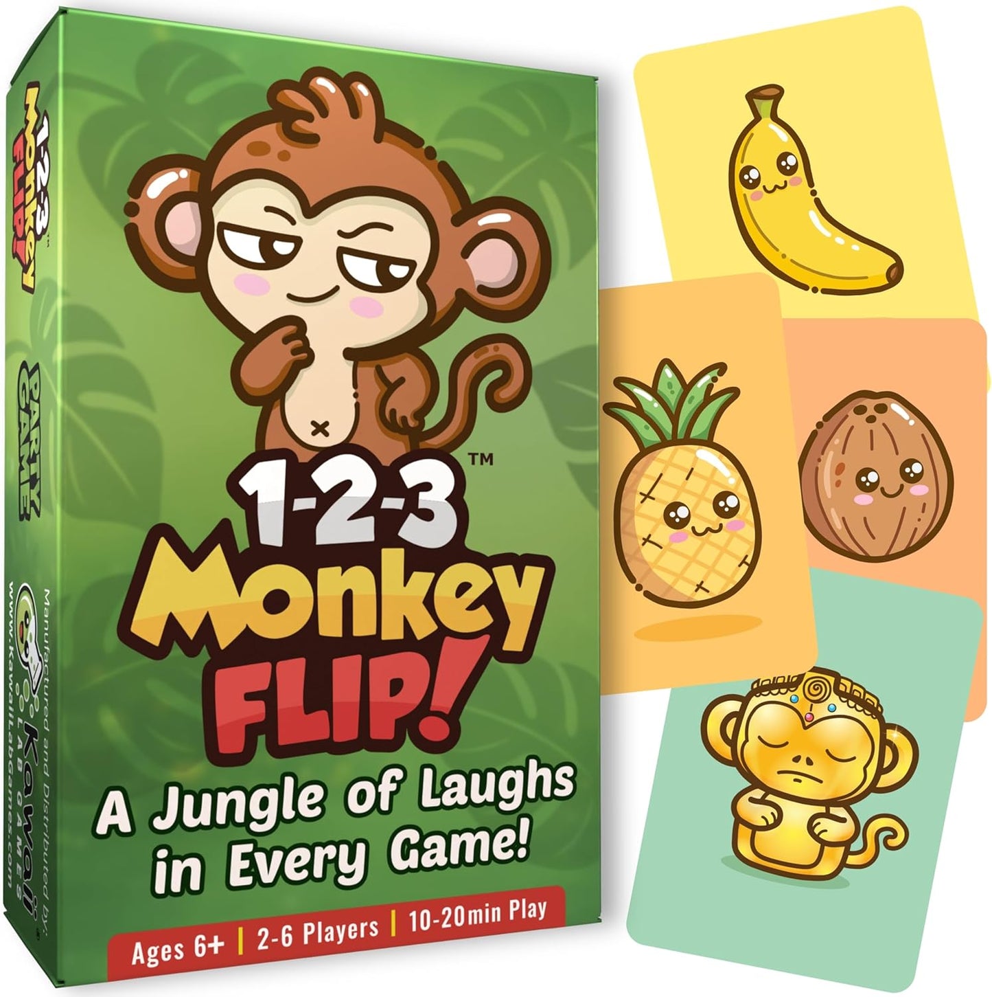 1-2-3 Monkey Flip - Card Game