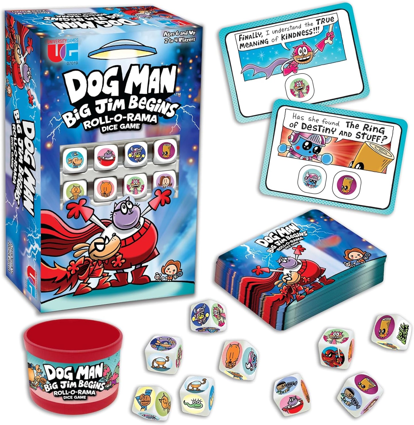 University Games Dog Man: Big Jim Begins Dice Game