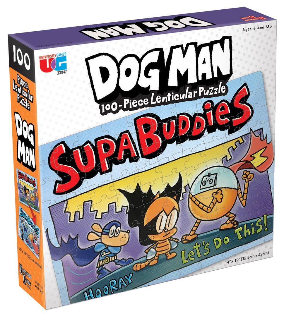 Dog Man Supa Buddies 100-Piece Adult Puzzle