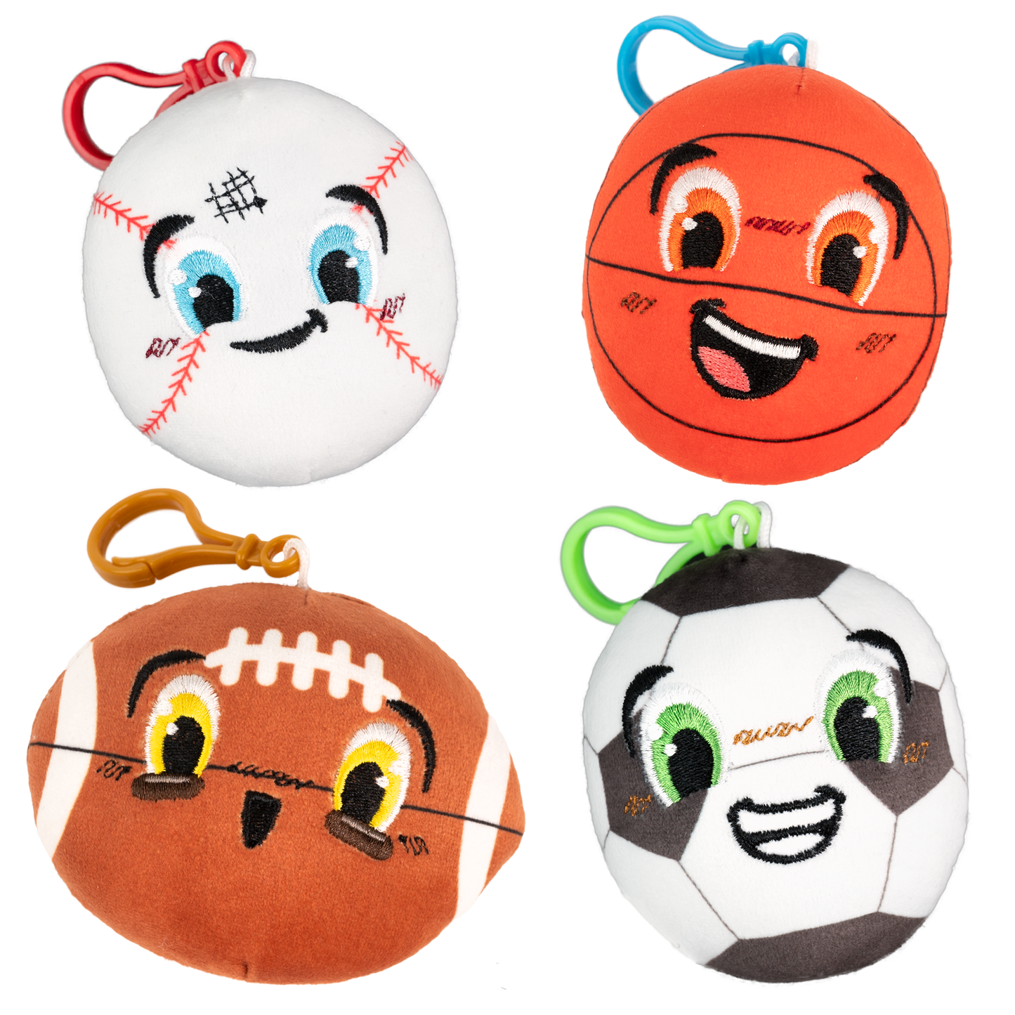 BACKPACK BUDDIES™ –  SPORTY SCENTED PLUSH CLIPS