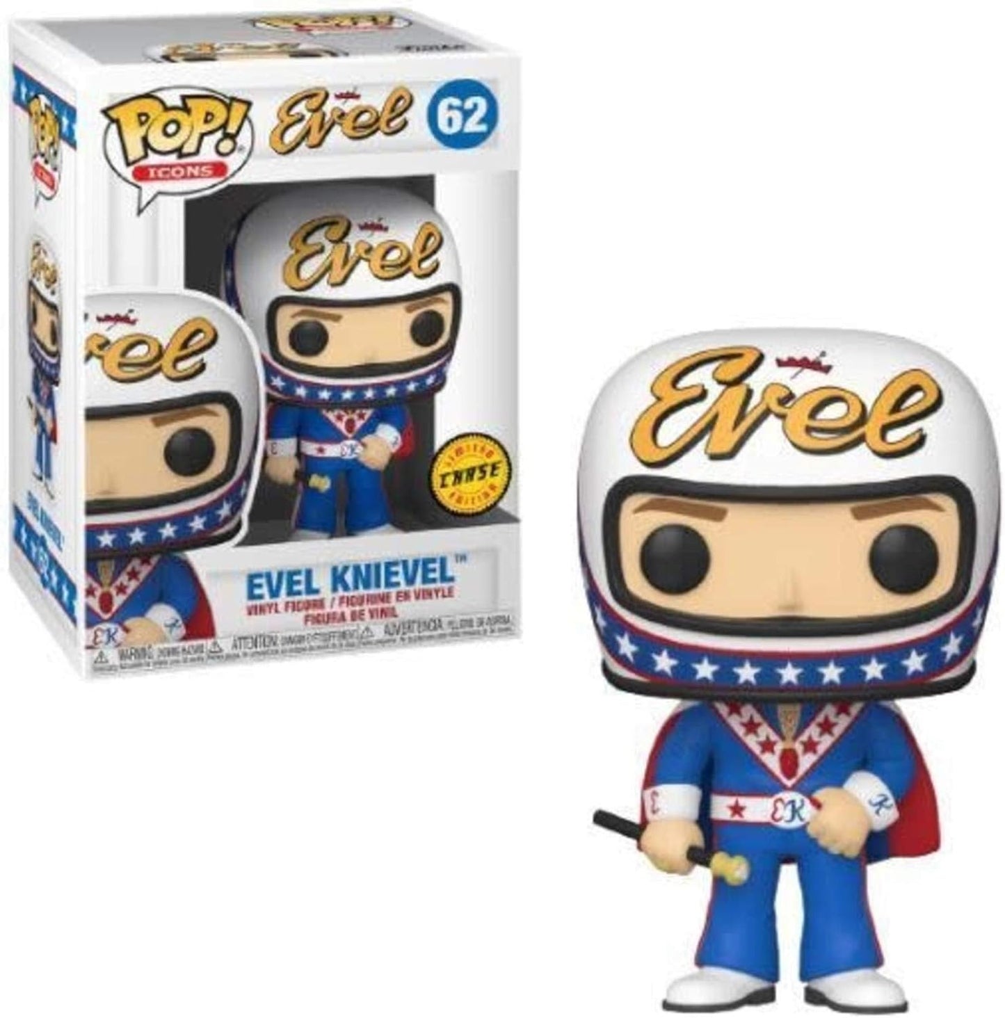 Funko POP! Icons: Evel Knievel -- CHASE VARIENT