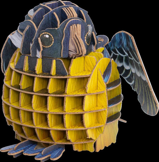 Voices of Nature Yellow-Bellied Tit 3D Kraft Paper Puzzle