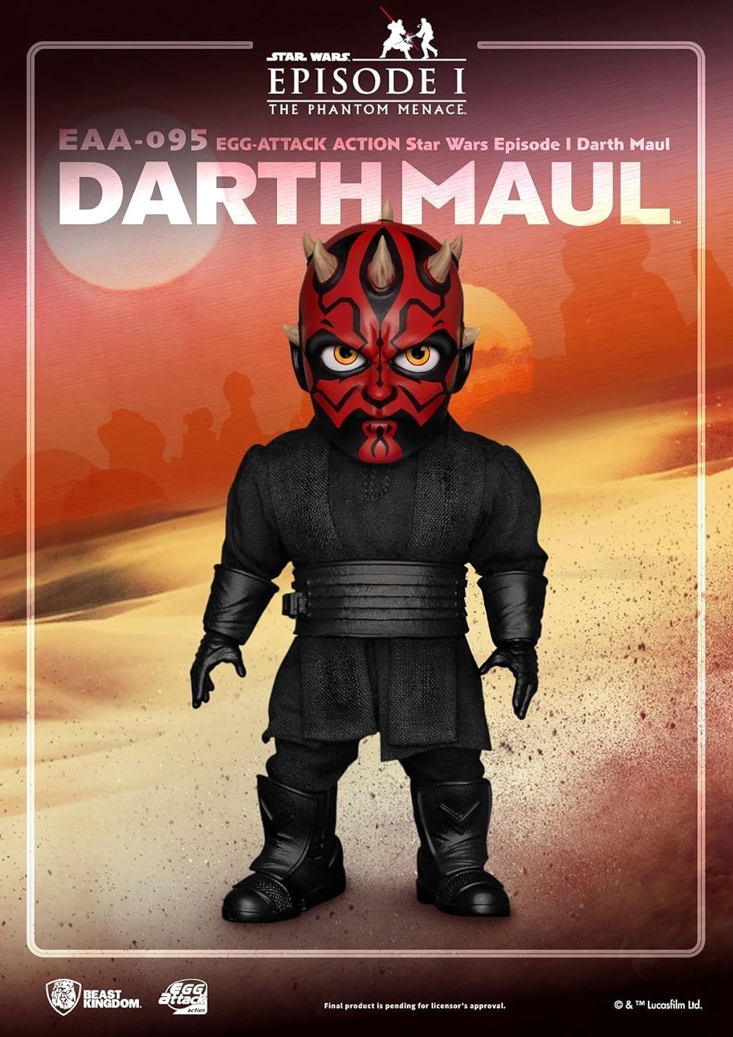 Beast Kingdom Star Wars: The Phantom Menace: Darth Maul EAA-095 Egg Attack Action Figure