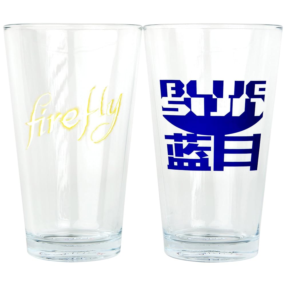 Quantum Mechanix QMx Firefly Series 1 Pint Glasses (set of 2)