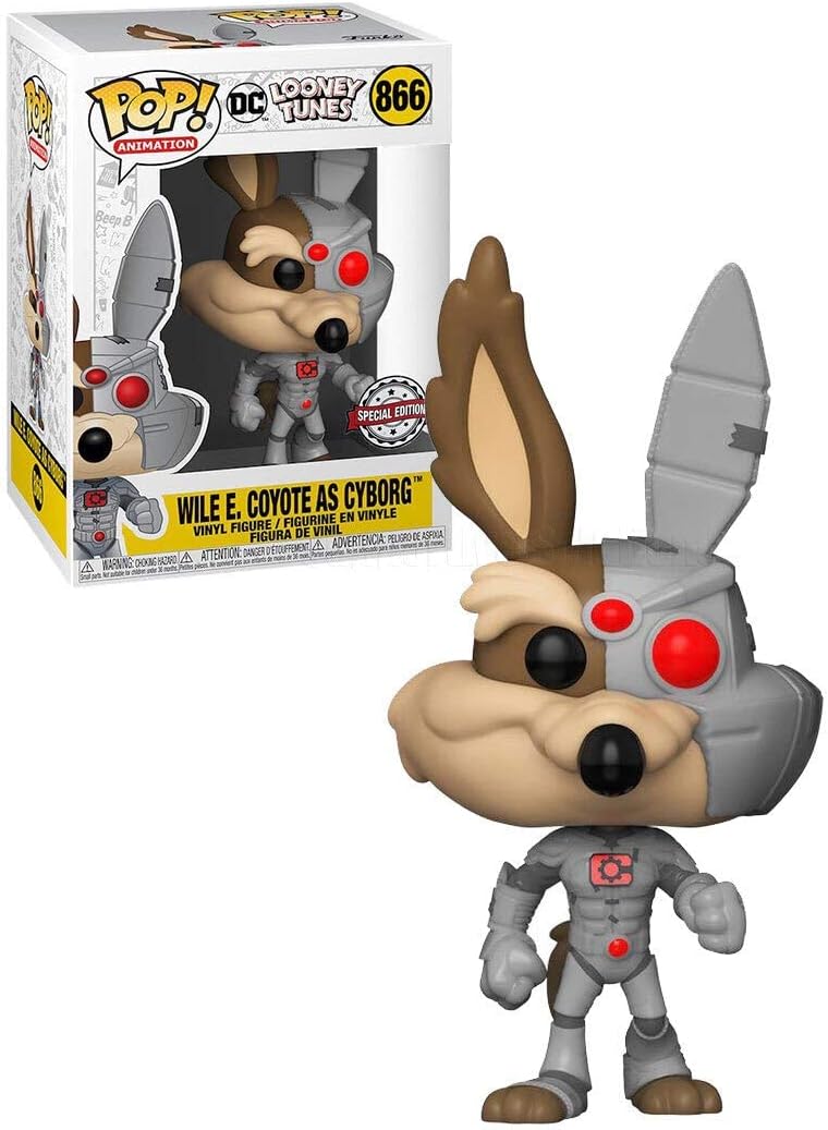 Funko POP! Animation: DC Looney Tunes: Wile E. Coyote as Cyborg