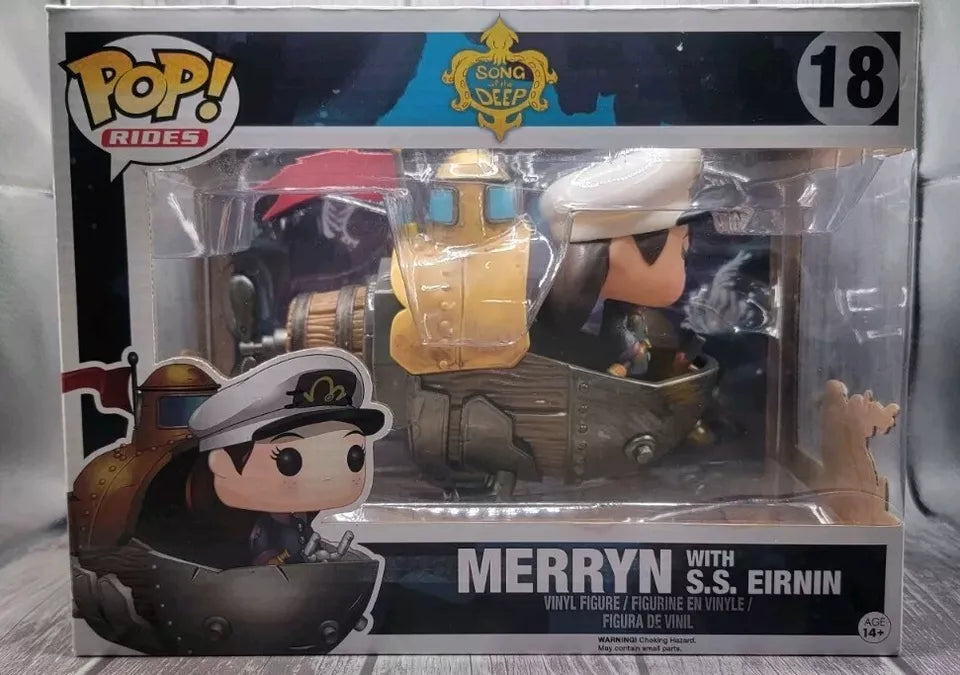 Funko Pop Rides - Song Of The Deep - Merryn With S.S. Eirnin #18 Figurine + Sub