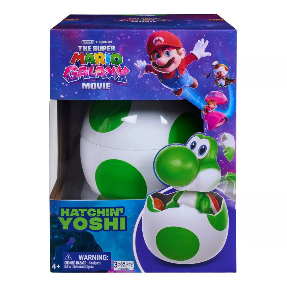 **Pre-Order** - Yoshi Super Mario Galaxy Movie, Hatchin’ Interactive Egg Animal Figure