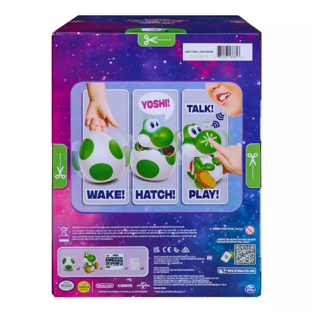 **Pre-Order** - Yoshi Super Mario Galaxy Movie, Hatchin’ Interactive Egg Animal Figure