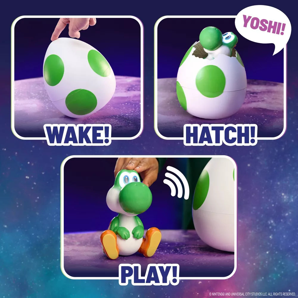 **Pre-Order** - Yoshi Super Mario Galaxy Movie, Hatchin’ Interactive Egg Animal Figure