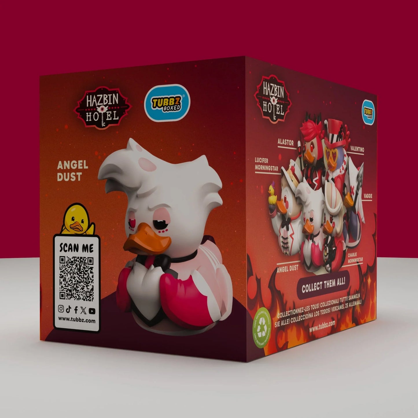 TUBBZ Rubber Duck - Hazbin Hotel: Angel Dust (Boxed Edition)