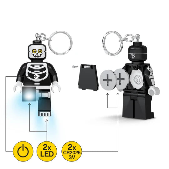 Lego Minifigures Keychain Light Skeleton