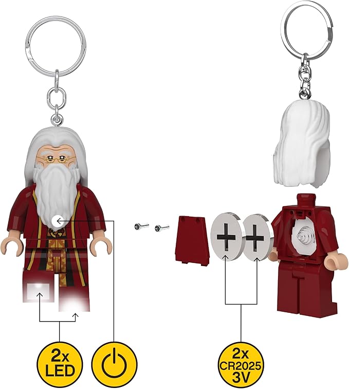 Lego Minifigures Harry Potter Keychain Light Albus Dumbledore