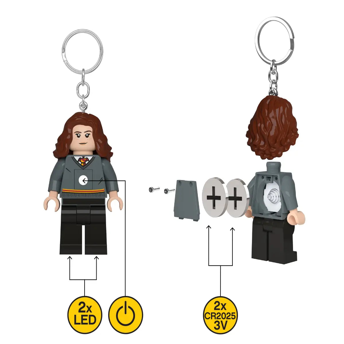 Lego Minifigures Harry Potter Keychain Light Hermione Granger