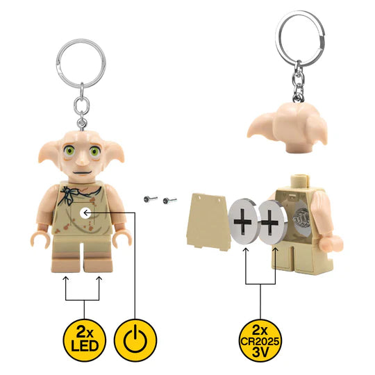 Lego Minifigures Harry Potter Keychain Light Dobby