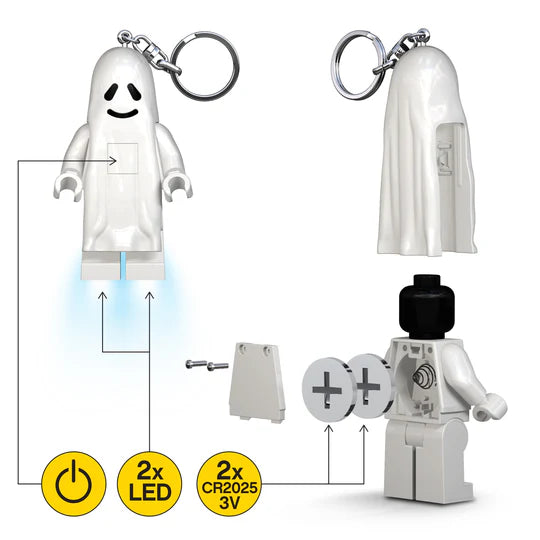 Lego Minifigures Keychain Light Ghost