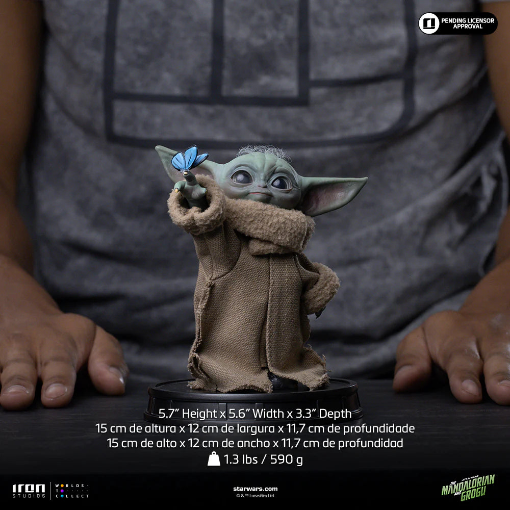 **Pre-Order** - Statue Grogu Butterfly Wonder - Mandalorian and Grogu Movie - Grogu Collection - Iron Studios