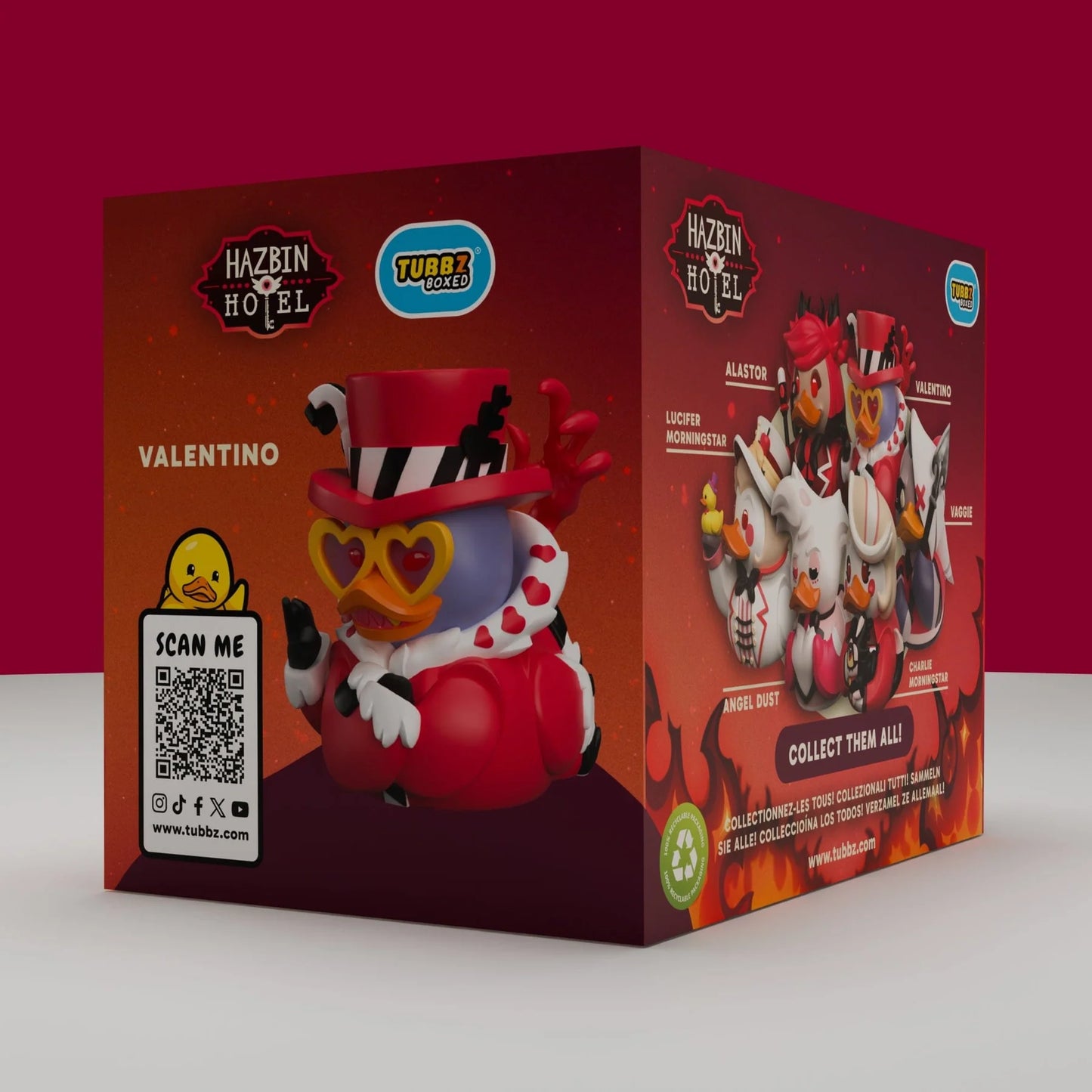 TUBBZ Rubber Duck - Hazbin Hotel: Valentino (Boxed Edition)