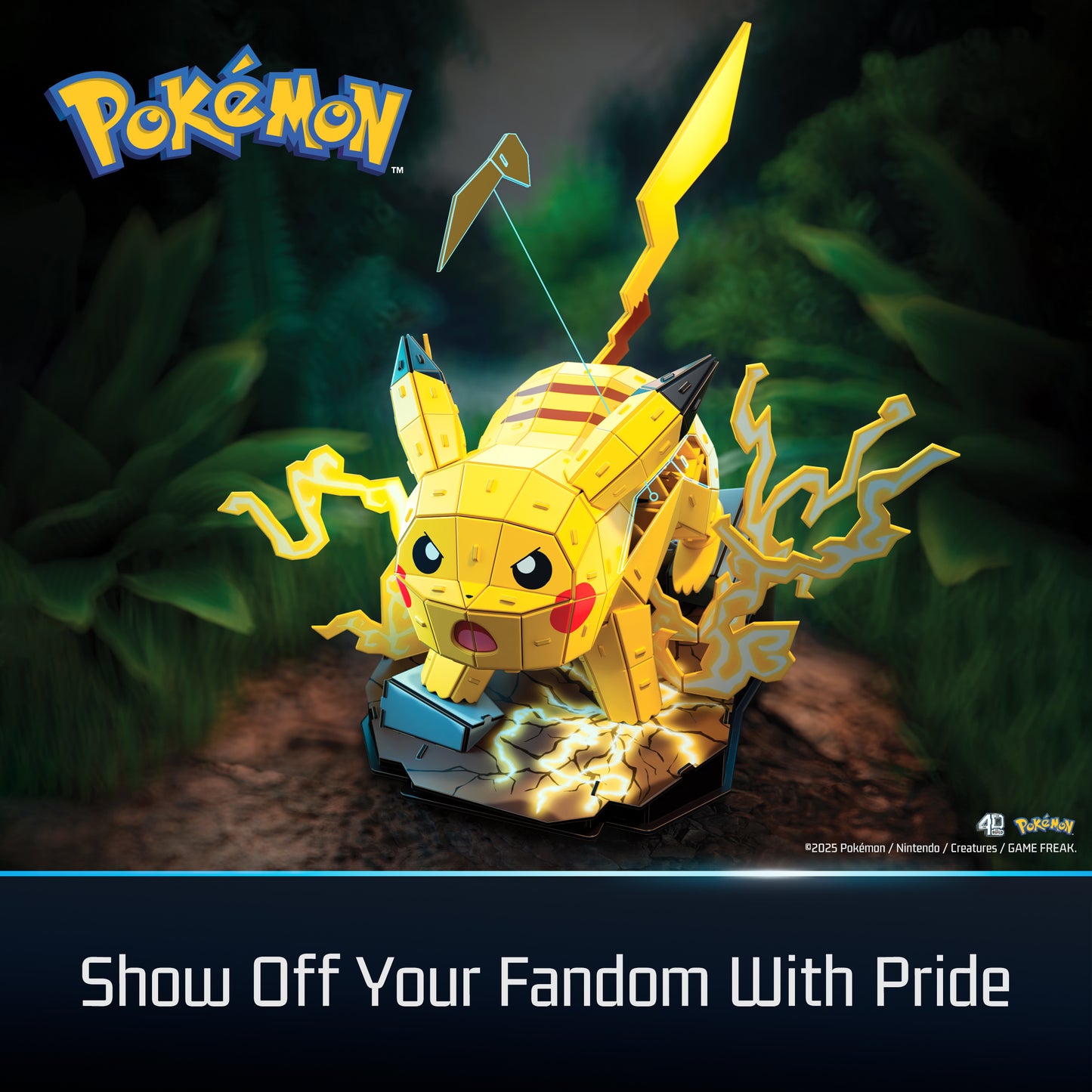 4D Build, Pokemon Pikachu 3D Model Kit