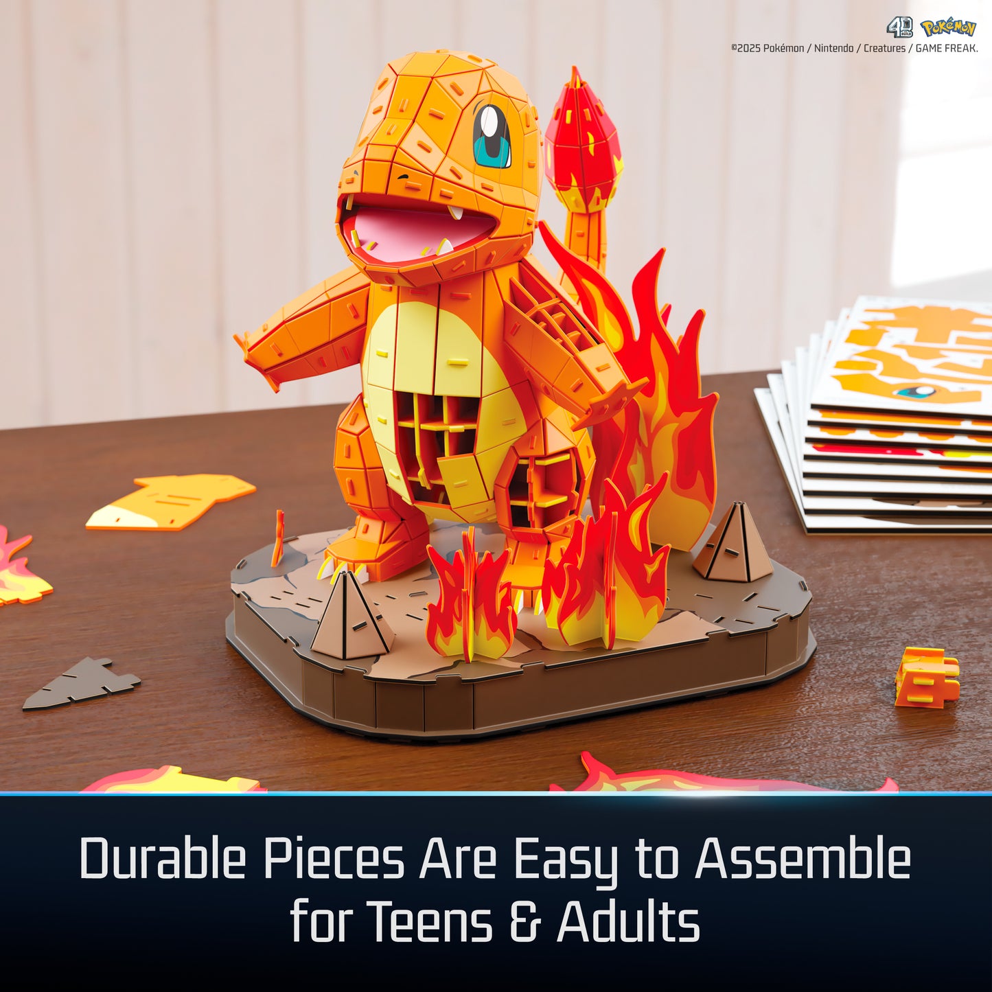 4D Build, Pokemon Charmander 3D Model Kit
