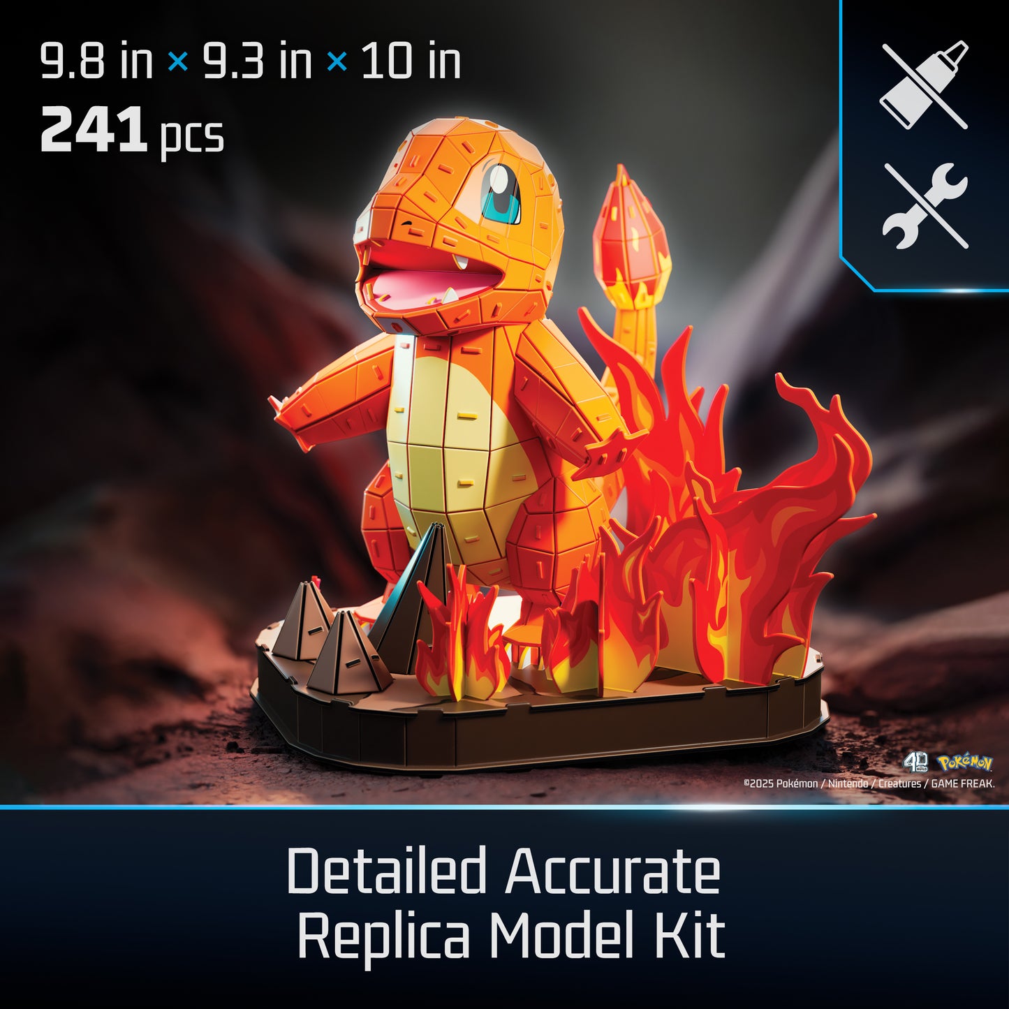 4D Build, Pokemon Charmander 3D Model Kit