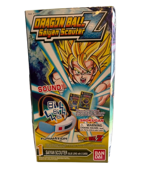 Bandai Dragon Ball Z Saiyan Scouter Blue Lens with Sound & 2 Cards