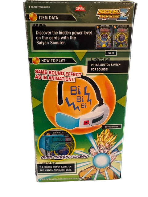 Bandai Dragon Ball Z Saiyan Scouter Blue Lens with Sound & 2 Cards