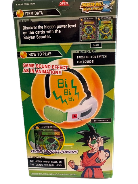 Bandai Dragon Ball Z Saiyan Scouter Green Lens with Sound & 2 Cards