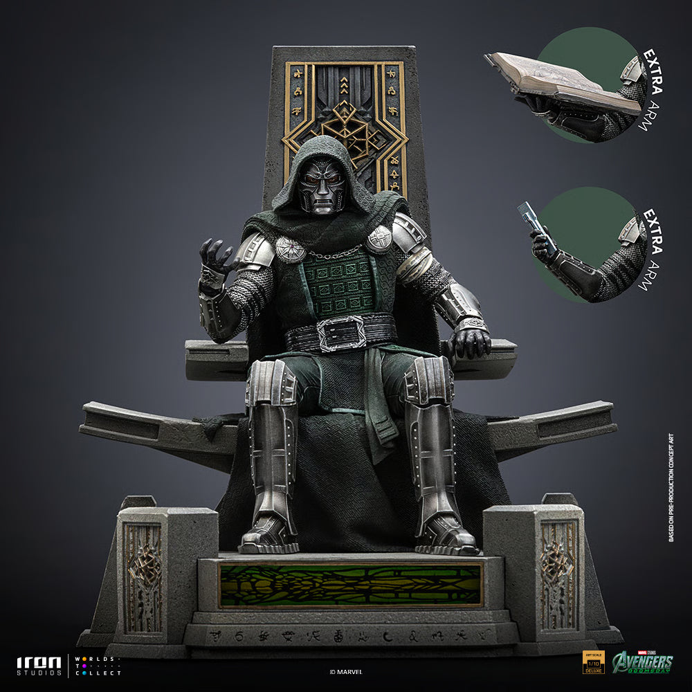 Doctor Doom on Throne - Avengers: Doomsday - Art Scale 1/10 - Iron Studios