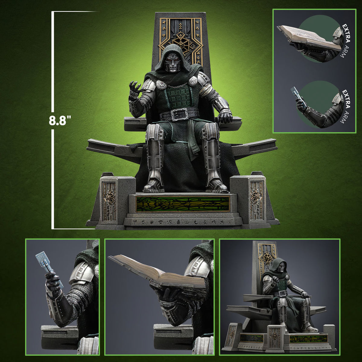 Doctor Doom on Throne - Avengers: Doomsday - Art Scale 1/10 - Iron Studios
