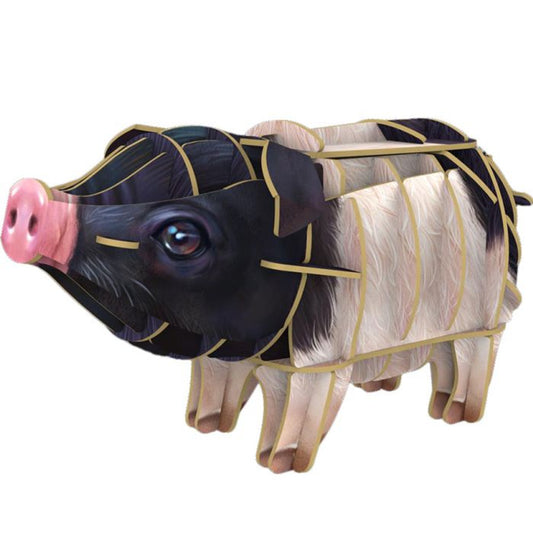 Voices of Nature Pig 3D Kraft Paper Puzzle