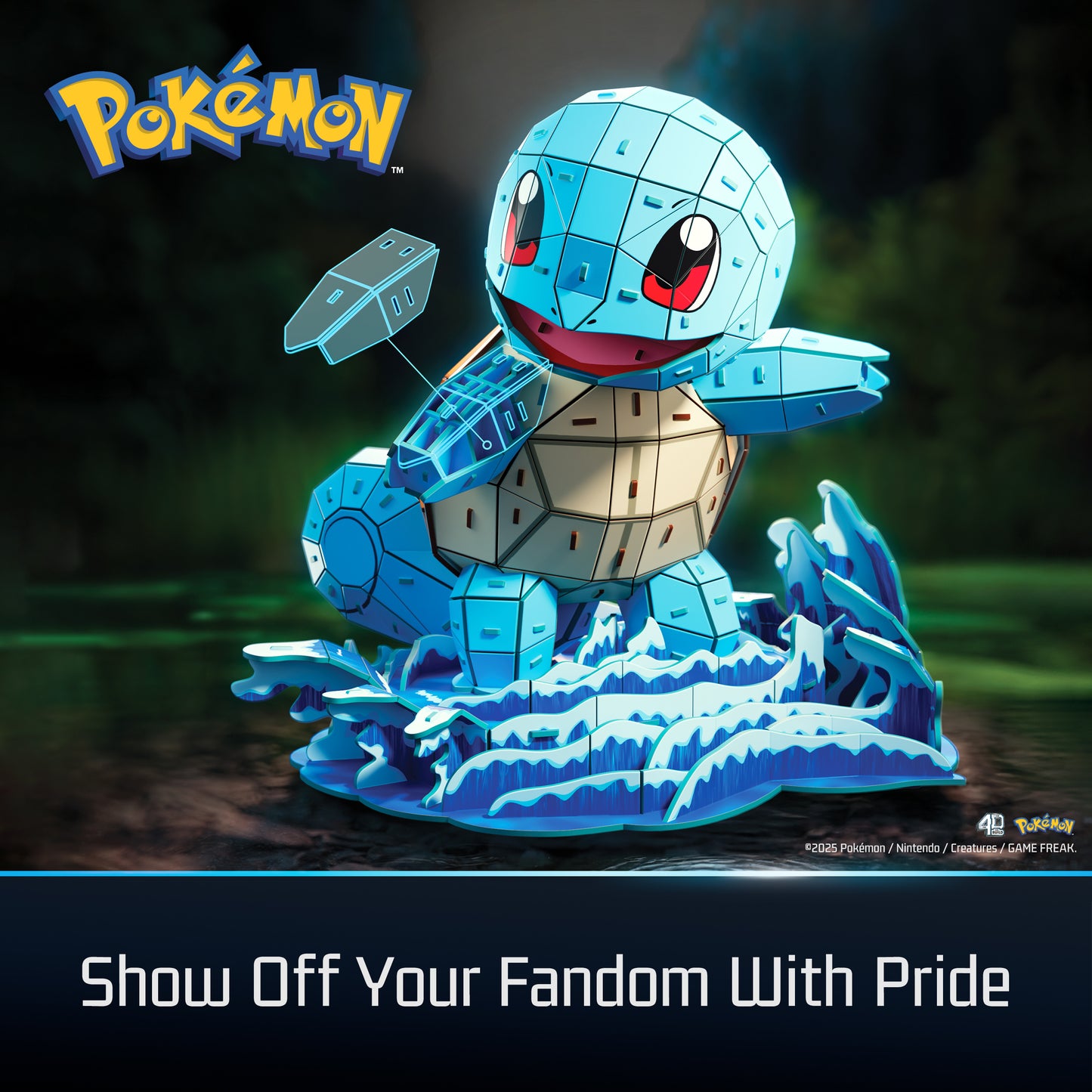 4D Build, Pokemon Squirtle 3D Model Kit
