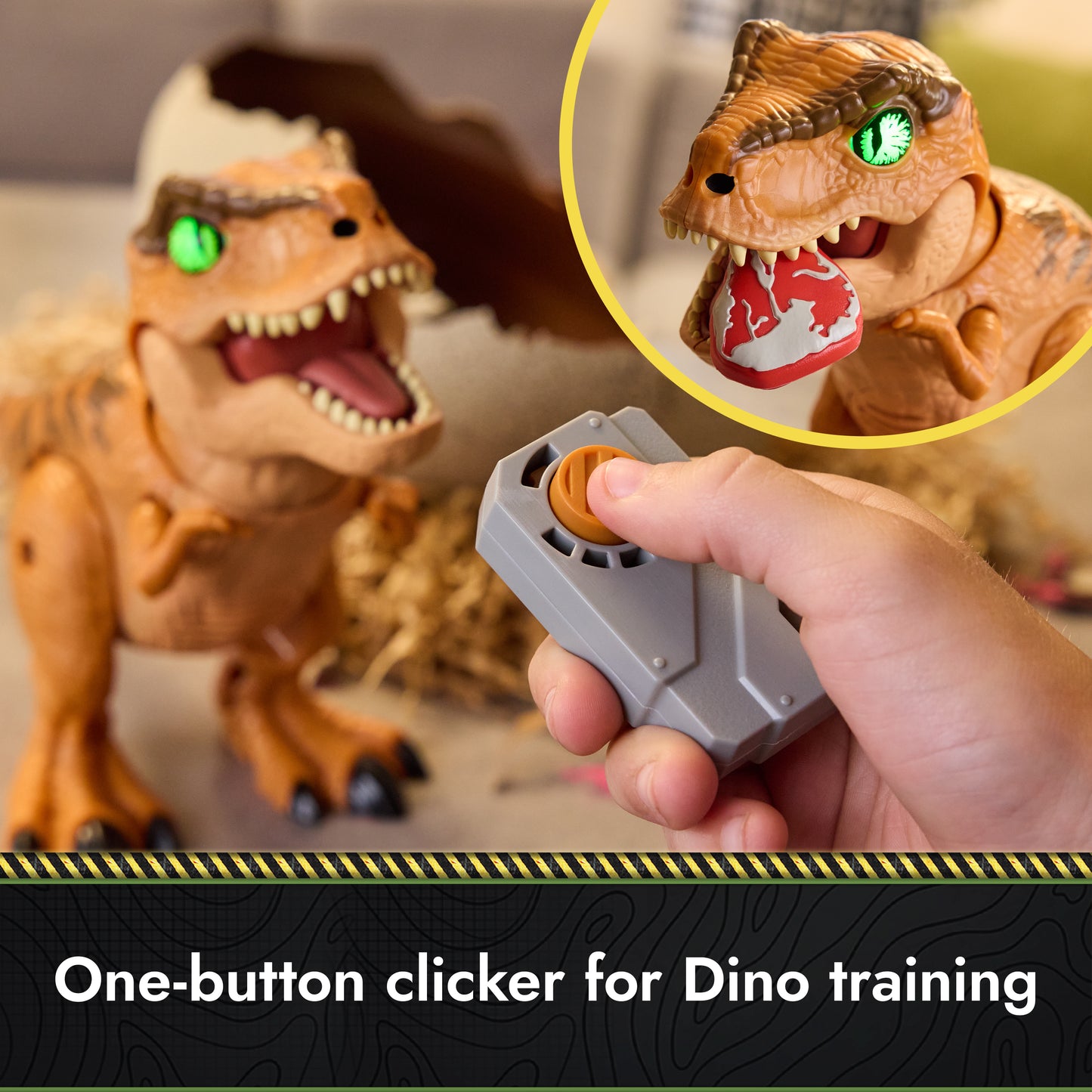 Jurassic World Primal Hatch Interactive Toy Dinosaur & Egg