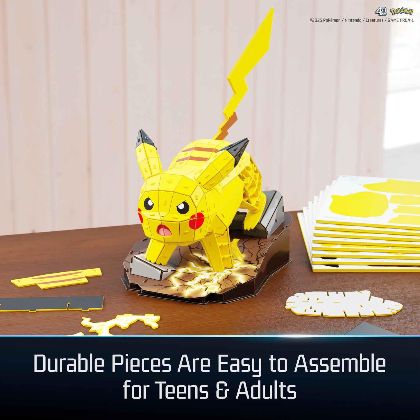 4D Build, Pokemon Pikachu 3D Model Kit