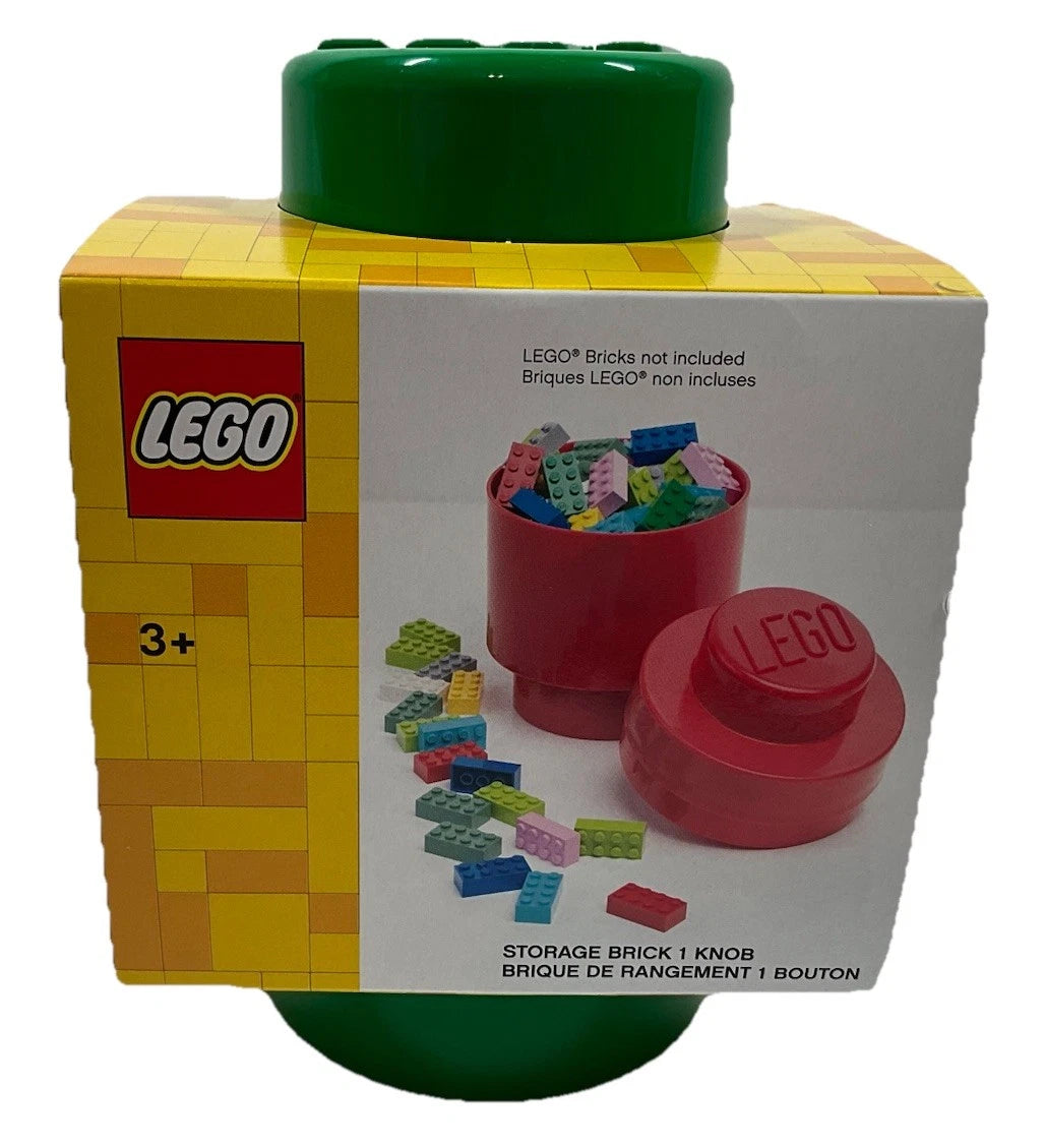 Lego 1-Stud Round Storage Brick – Green