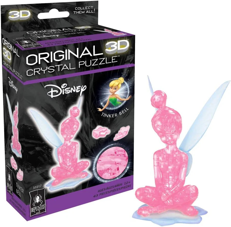 3D Crystal Puzzle: Disney's Tinker Bell (Pink)
