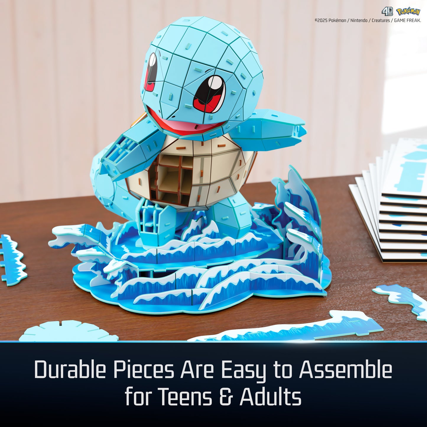 4D Build, Pokemon Squirtle 3D Model Kit